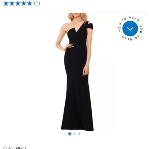 Betsy and Adam Black One-Shoulder Dress- NWT unworn!